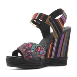 Geox D82P6G 000AW C0042 chaussures compensées multicolore 5