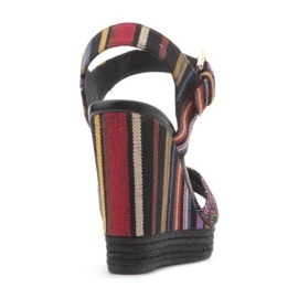 Geox D82P6G 000AW C0042 chaussures compensées multicolore 8