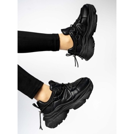Sneakers pour femmes sur la plate-forme noire le noir 1 Sneakers pour femmes sur la plate-forme noire le noir 1