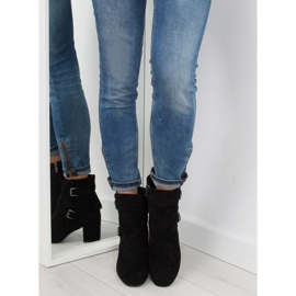 Bottes noires à talons larges CL62 noir le noir 2