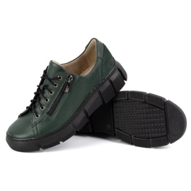 Olivier Chaussures en cuir pour femmes 1223 vert 4
