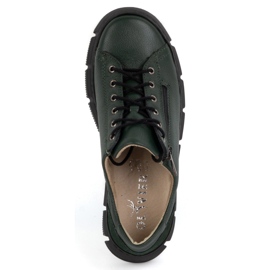 Olivier Chaussures en cuir pour femmes 1223 vert 7