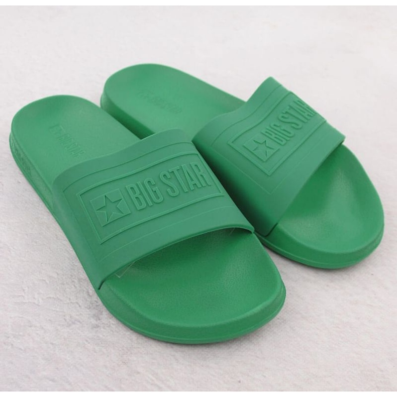 Big Star NN174650 Flip d'eau pour hommes -flops vert 2