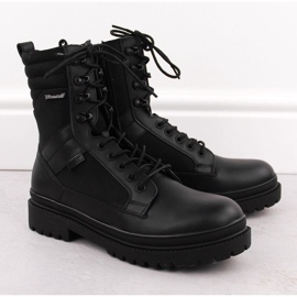 Big Star OO174164 Chaussures en cuir tactique noire le noir le noir 1