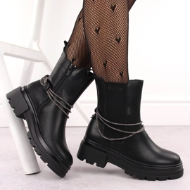 Bottes en cuir Big Star dans INT2053 INT2053 le noir 2