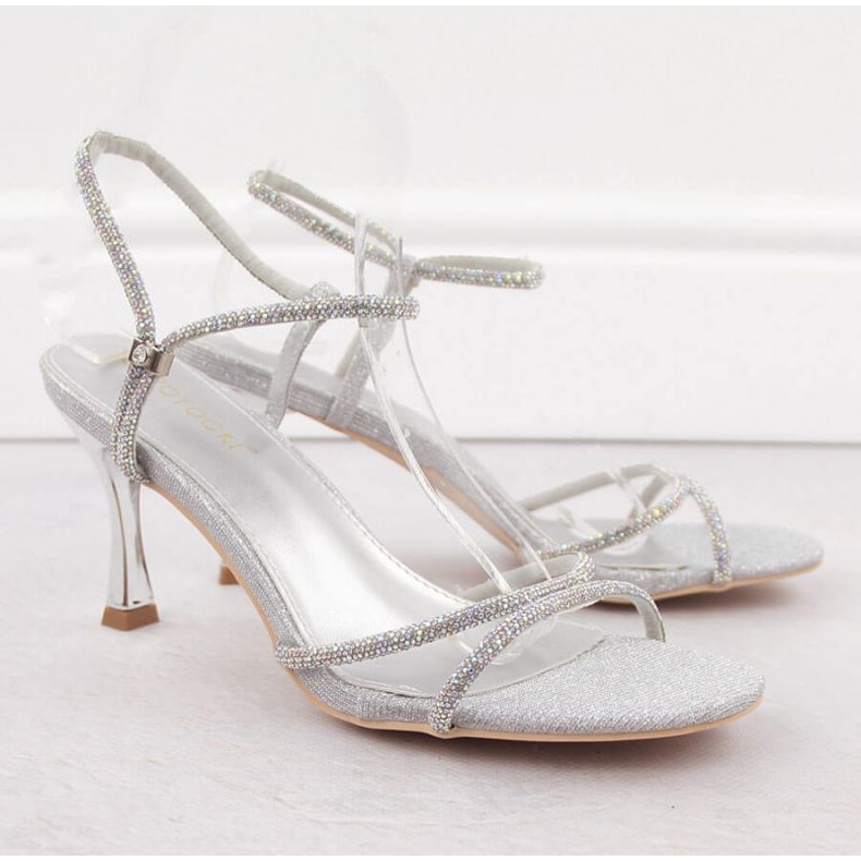 Sandales avec zircons Potocki W LE20326 WOL282B 2