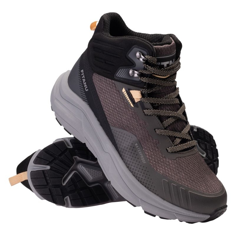 Chaussures fitanu, étanche brune 1