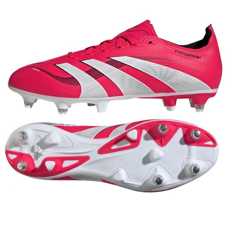 Chaussures de football Adidas Predator League SG ID3762 rouge 1
