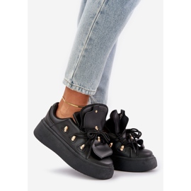 Baskets à plateforme pour femmes noires le noir 1