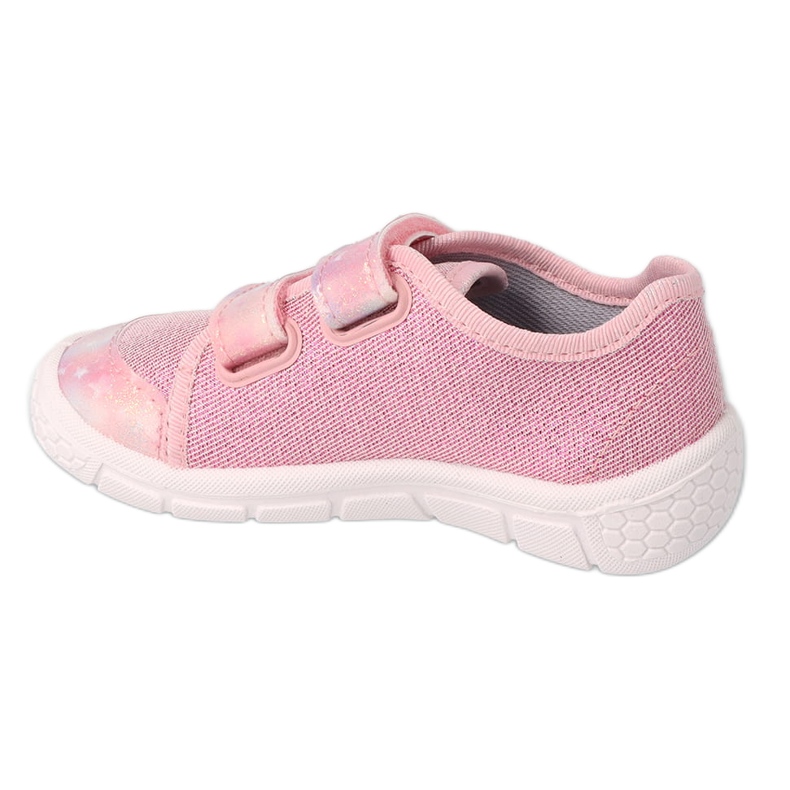 Befado chaussons enfants avec Velcro 908P001 rose 2