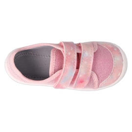 Befado chaussons enfants avec Velcro 908P001 rose 3