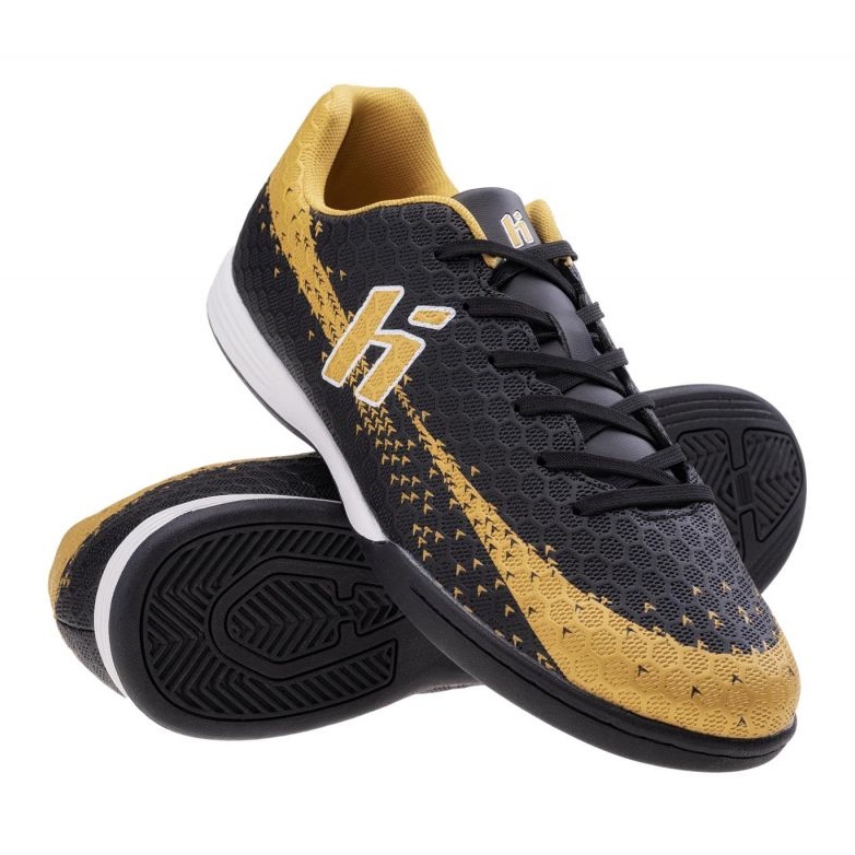 Huari Recoleti IC M000165744 Chaussures de football noir et jaune 1