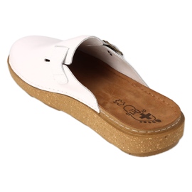 Dr.ORTO Befado chaussons en cuir pour hommes 179M004 blanc 2