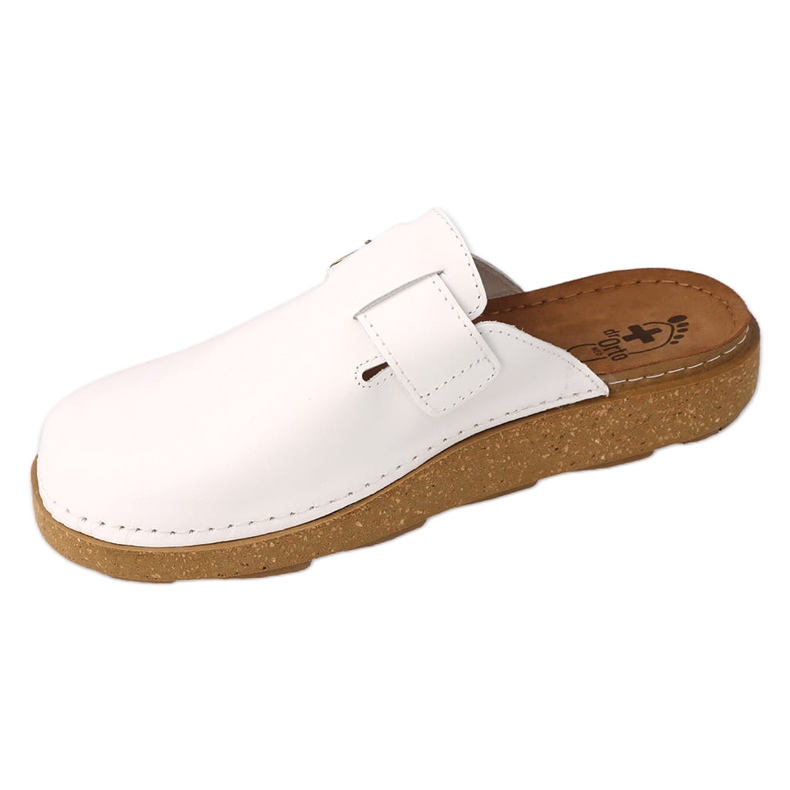 Dr.ORTO Befado chaussons en cuir pour hommes 179M004 blanc blanche 1 Dr.ORTO Befado chaussons en cuir pour hommes 179M004 blanc blanche 1