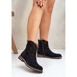 Bottes de travail ouvertes noires 2