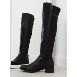 Boots noires à tige souple 2