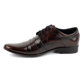 Olivier Chaussures formelles en cuir masculin 201 Bourgogne rouge 1