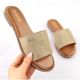 Les tongs des femmes Big Star RR274619 beige 1 Les tongs des femmes Big Star RR274619 beige 1