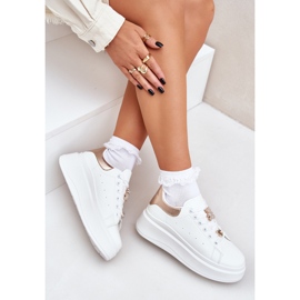 Baskets pour femmes avec épingles blanches 8
