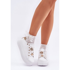 Baskets pour femmes avec épingles blanches 4