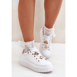 Baskets pour femmes avec épingles blanches 7