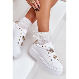 Baskets pour femmes avec épingles blanches 9