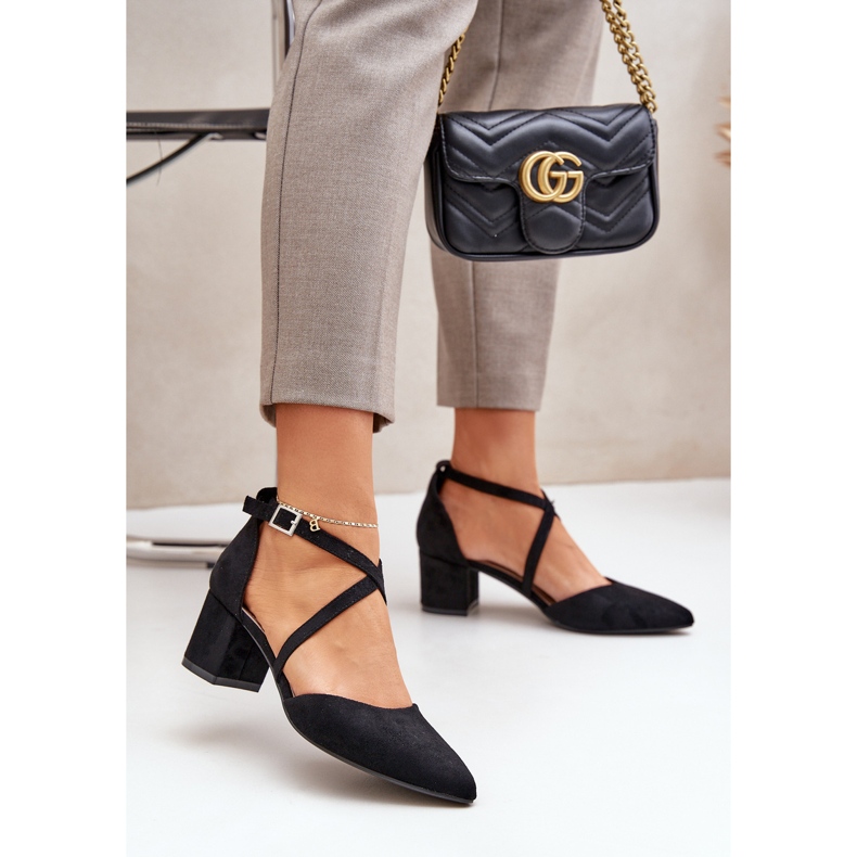 Pompes sur l'éco en daim post Sergio Leone Black le noir 2