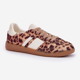 Low Women's Leopard Print baskets Brown Leopard Print brun 4