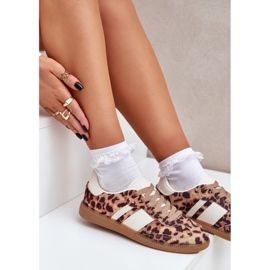Low Women's Leopard Print baskets Brown Leopard Print brun 6
