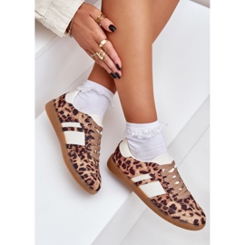 Low Women's Leopard Print baskets Brown Leopard Print brun 7