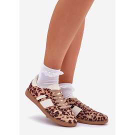 Low Women's Leopard Print baskets Brown Leopard Print brun 1