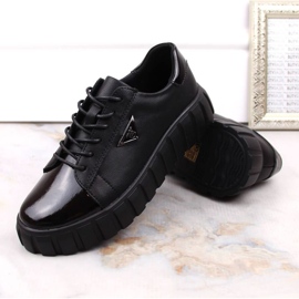 Chaussures Filippo W PAW365 en cuir noir le noir 8