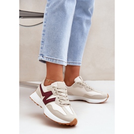 Baskets beige-bord baskets chaussures de sport 2