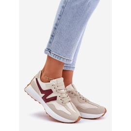 Baskets beige-bord baskets chaussures de sport 1