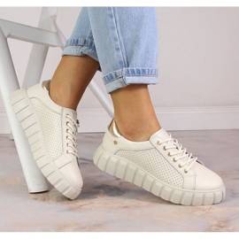 Chaussures Filippo W PAW410 en cuir beiges 2