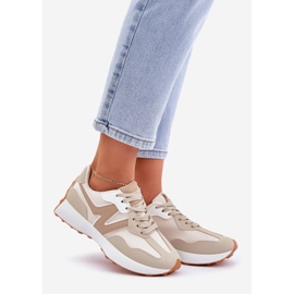 Baskets beiges pour femmes, chaussures de sport 1