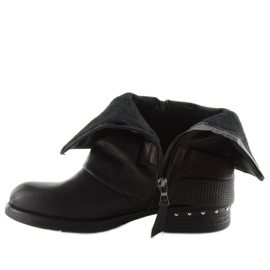 Bottes militaires noires 5728 noir 2