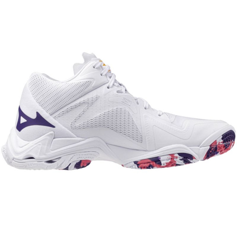 Mizuno wave Lightning Z8 mid v1gc240520 chaussures blanches 1
