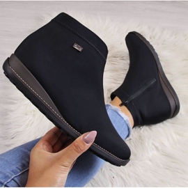 Bottes de femmes isolées Black Rieker en 98251-00 le noir 1