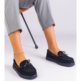 Mandards pour femmes noires d'Ekozamsz avec un arc le noir 1