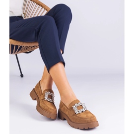 Modages bruns pour femmes d'Ekozamsz avec une décoration élégante 2 Modages bruns pour femmes d'Ekozamsz avec une décoration élégante 2