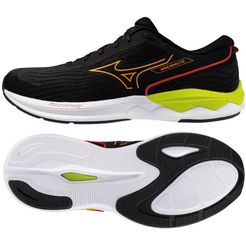 Mizuno Wave Revolt 3 J1GC248163 Chaussures noires le noir 1