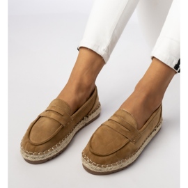 Espadrilles Locons de chameau féminin beige 1