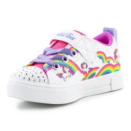 Skechers S-Lights Filles Twinkle Sparks Jumpin Clouds chaussures 314809N-WMLT blanche 4