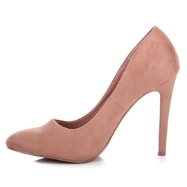 Vinceza Talons en daim rose 1