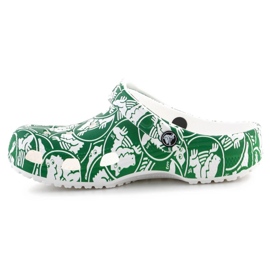 Crocs Classic Duke Print Sabot 210003-3WH vert 5