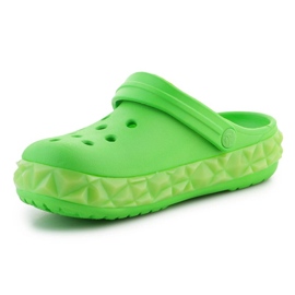 Crocs Croc Band Géométrique Glow Band Clog K Jr 210132-3WA tongs vert 10