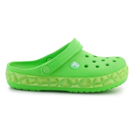 Crocs Croc Band Géométrique Glow Band Clog K Jr 210132-3WA tongs vert 13