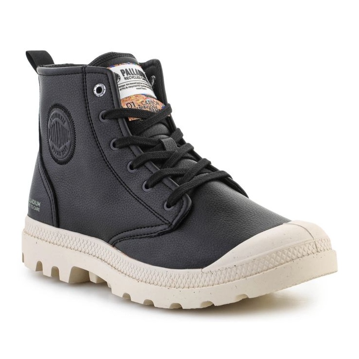 Palladium Pampa Hi Re-Vegan Leather U chaussures 74378-008-M Noir le noir 2