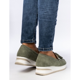 Mocassins verts des femmes 1